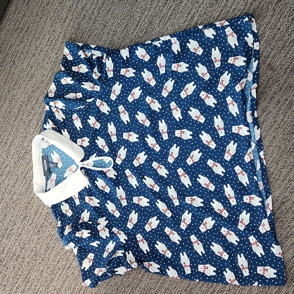 Modcloth Positive First Impressions Polar Bear Blouse Size 1X - Picture 10 of 14
